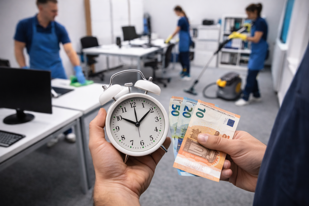 combien coute une entreprise de nettoyage a l heure
